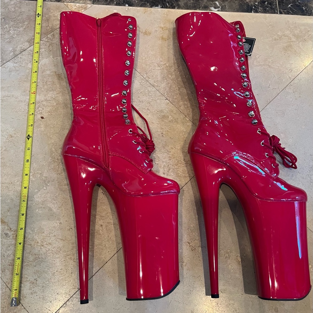 Extreme Red Pleaser Boots